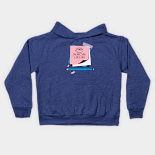 UNDERCOVER SUPERHERO, on break. Kids Hoodie